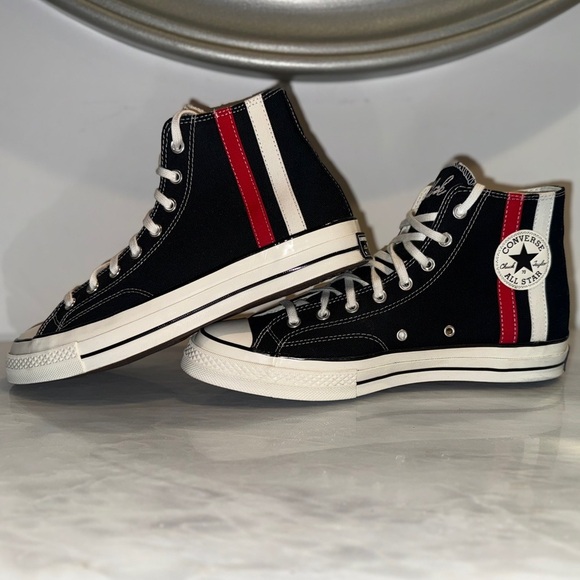 Converse Chuck Taylor All Star 70 High Top Shoes Red & White Stripe - Men’s 11.5 - Picture 8 of 14